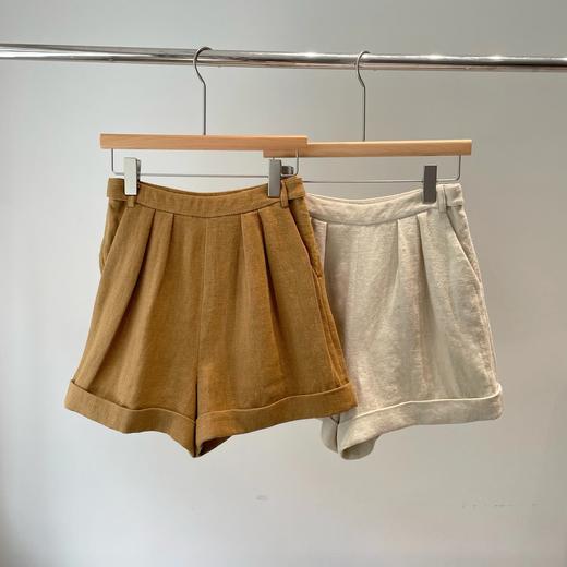 人手款！ 按头安利   into亚麻短裤   超显瘦膨胀短裤  二色   法国雨露麻   区别市场 商品图2