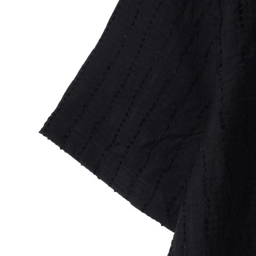 SDSA男装2026新款高贵轻奢简约显瘦竖纹提花短袖衬衫百搭时尚上衣 商品图3