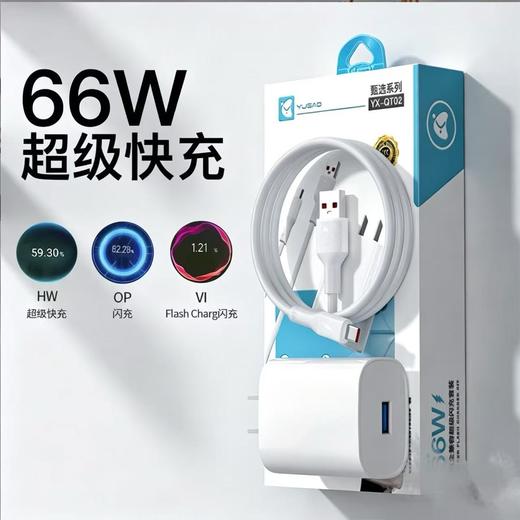 【66W快充速度提升、3C认证安全可靠】3C认证国品牌66W快充充电器适用超级闪充充电头.TA 商品图0