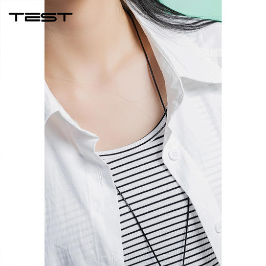 夏上新韩系松弛感抽绳收腰宽松休闲设计感两件套1262061 商品图2