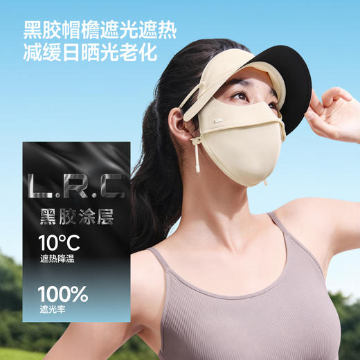 蕉下帽檐款全脸防晒面罩AL333｜额面耳一体高倍防晒，透气凉感不闷热，佩戴稳固易调节 商品图3