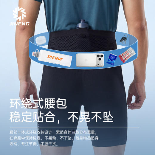 积能3.0男女五分压缩裤马拉松运动短裤整圈腰围可装手机透气速干 商品图4