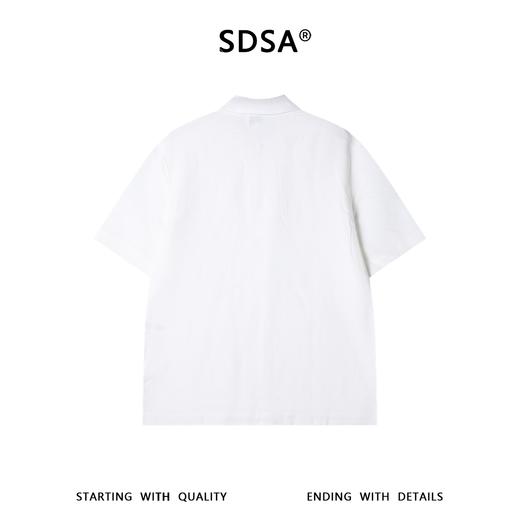 SDSA男装2026新款高贵轻奢半拉链翻领短袖Polo衫宽松休闲上衣 商品图4