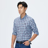 【桑蚕丝】德鲨长袖格子衬衫男2025春季新款休闲男装衬衣 商品缩略图3