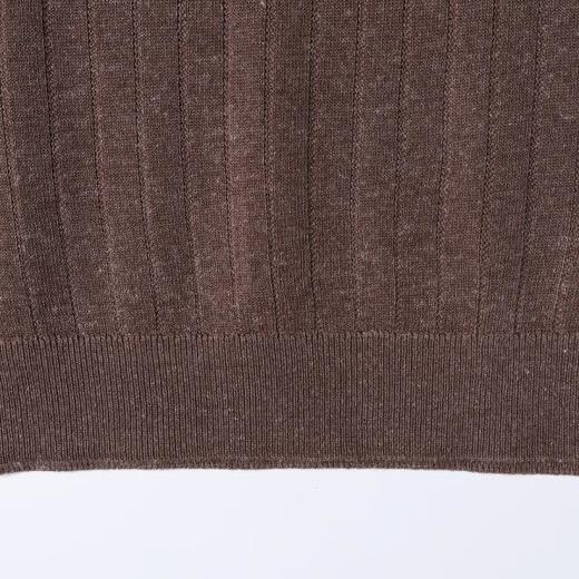 SDSA男装2026新款高贵轻奢老钱风简约半拉链翻领短袖T恤百搭休闲 商品图3