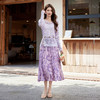 2026夏季时尚气质新款潮流针织衫印花修身半身裙两件套ABS26018 商品缩略图0