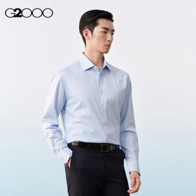 G2000男装SS26商场新款【免烫防皱/智能调温】商务通勤条纹衬衫61121511
