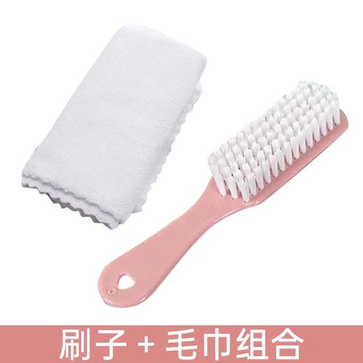 「两瓶装！送刷子+毛巾」小白鞋清洗剂洗鞋擦鞋刷球鞋白鞋清洁剂干洗去黄去污增白工具 商品图5