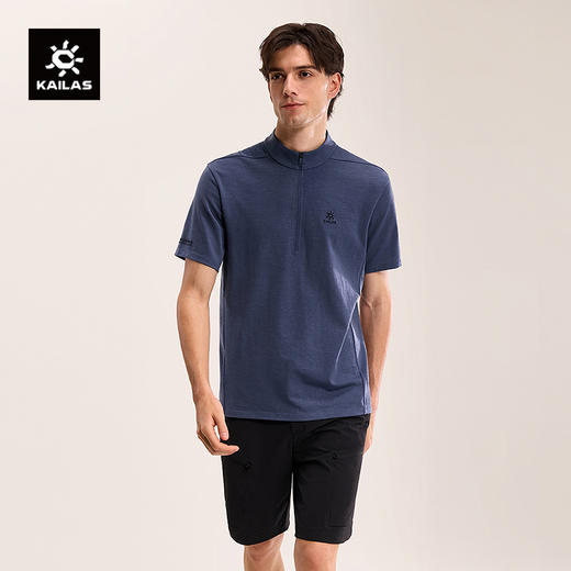 KAILAS凯乐石 XM2男款羊毛半开短袖T恤 KG2617172 商品图0