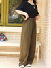 【藏肉显瘦 小个子友好 天丝亚麻山本弯刀裤】预售5-7天 遮胯宽 挡腿粗 收小腹 商品缩略图2