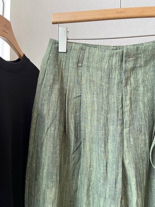 【绿野仙踪】噢蜜ooomeooo麻感大长腿宽腿裤 商品图12