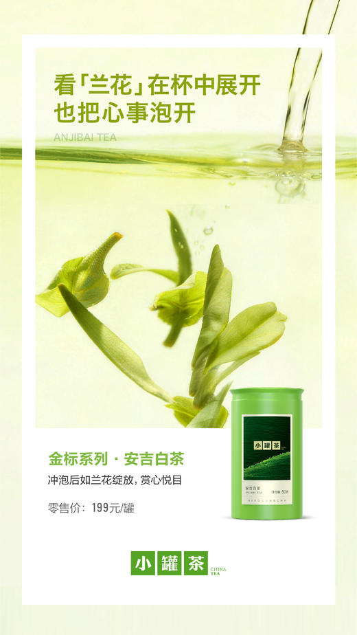 【2026年明前春茶】小罐茶2026年新茶春茶明前安吉白茶绿茶茶叶礼盒50g 商品图3