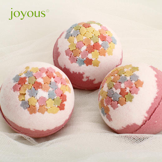 【滋润养肤！冲洗方便】joyous花海之心香味沐浴泡澡球气泡弹 沐浴泡泡.xb 商品图1