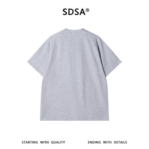 SDSA男装2026新款高贵轻奢设计感简约半拉链立领短袖T恤百搭休闲 商品图1