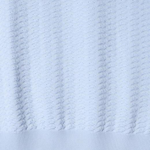 SDSA男装2026新款高贵轻奢提花肌理亨利领短袖针织衫宽松复古上衣 商品图3