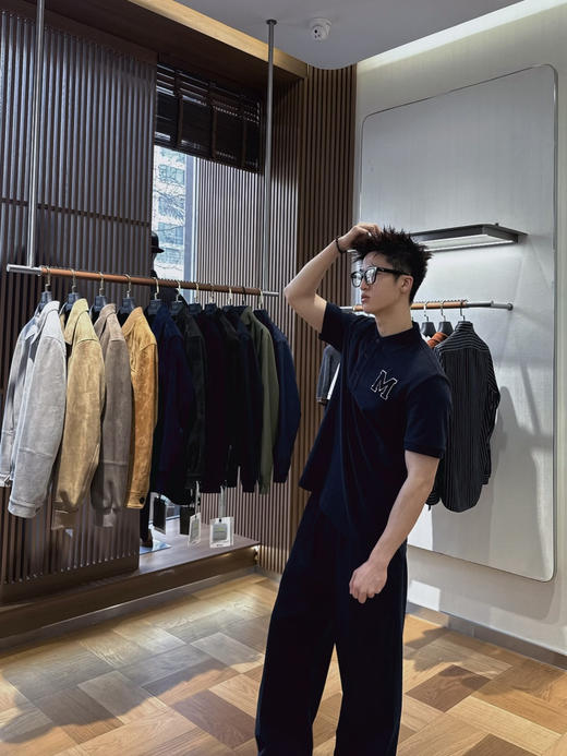 蒙口 26ss刺绣字母标识贴饰短袖POLO衫 商品图4