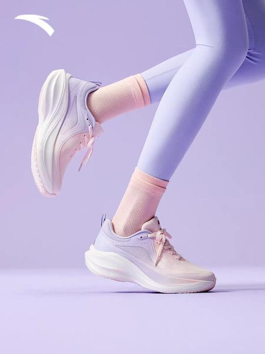 【爆款返场】安踏叶子丨厚底减震轻质跑步鞋女子专属跑鞋渐变色休闲运动鞋122545535 商品图2