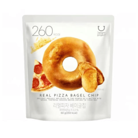 韩国0live young 低卡贝果片 披萨味60g 0live young 리얼피자베이글칩60g