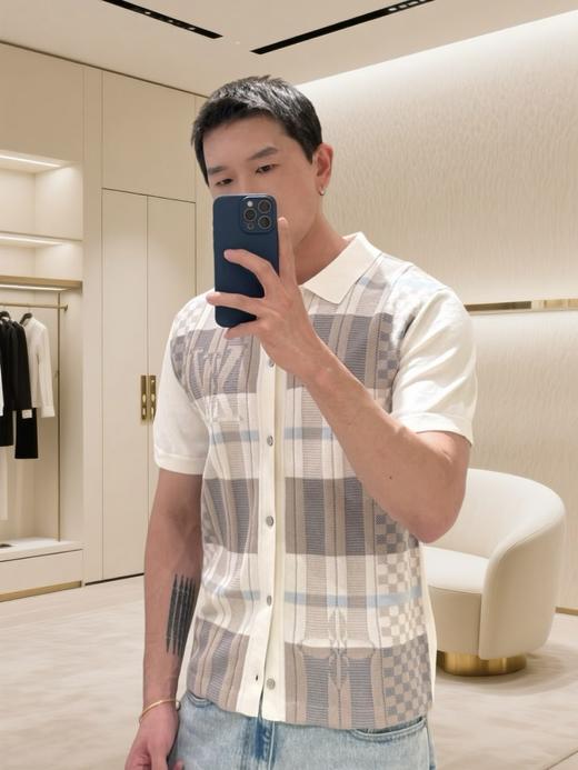 驴家 25字母logo提花针织短袖 商品图6