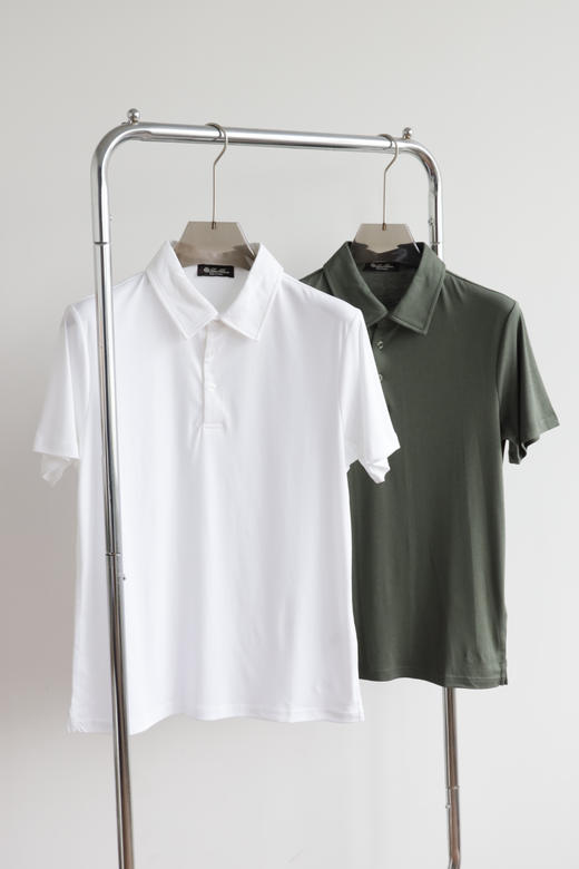 L/P 简约高级｜水溶丝光翻领短袖POLO衫 TX636 商品图2