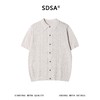 SDSA男装2026新款高贵轻奢复古镂空针织纽扣翻领短袖T恤百搭休闲 商品缩略图0