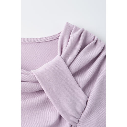 【预售7天】米思阳2026夏季新款设计感荡领优雅通勤风T恤百搭休闲上衣女1654 商品图6