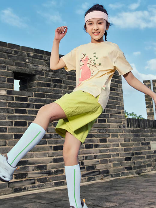 【儿童服饰团】【短袖T恤】【出汗秒干 高弹抗皱 撞色棉感短袖】【遇水“生花” 单向导汗 丝滑软糯 插画T恤】 商品图13