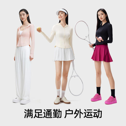 小野和子修身帽檐款防晒衣显瘦收腰轻薄冰丝凉感新款运动防晒服KASS24013 商品图4