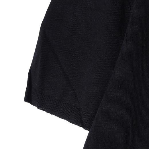 SDSA男装2026新款轻奢基础款老钱风针织半纽扣圆领短袖T恤百搭 商品图2