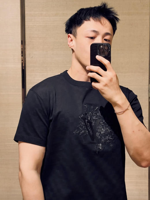 驴家 26ss刺绣字母标识短袖T恤 商品图2