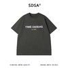 SDSA男装2026新款高贵轻奢做旧字母设计感T恤宽松短袖休闲 商品缩略图0