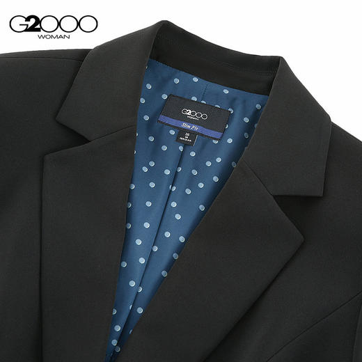 G2000女装SS26商场新款【多面弹/防紫外线/可机洗】印花内里通勤西装外套61211070 商品图2