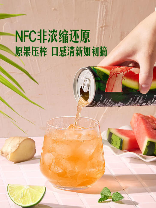MM 山姆 BLUE MONKEY生姜青柠西瓜汁气泡饮料 330ml*16 商品图3