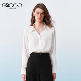 G2000女装SS26商场新款【防紫外线】柔软气质百搭休闲长袖衬衫61241011
