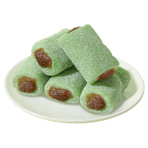 【0添加蔗糖❗0反式脂肪酸】冰皮荷叶红豆糕红枣龙井味传统点心糯米糕糍粑糯叽叽麻薯健康零食。ri 商品图3