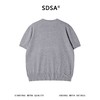 SDSA男装2026新款轻奢基础款老钱风针织半纽扣圆领短袖T恤百搭 商品缩略图4