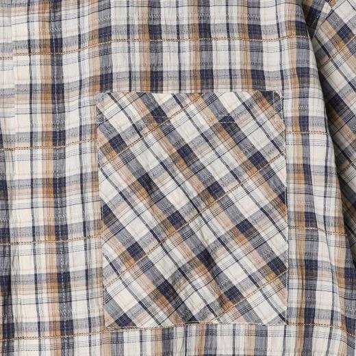 SDSA男装2026新款高贵轻奢港风复古撞色格子短袖衬衫百搭简约上衣 商品图4