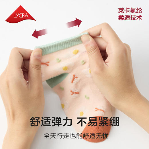 MM 山姆 Member's Mark 吸湿速干长绒棉女童袜 7双装 商品图7