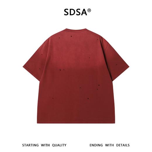 SDSA男装2026新款高贵轻奢时尚渐变珠子装饰设计圆领短袖T恤百搭 商品图4