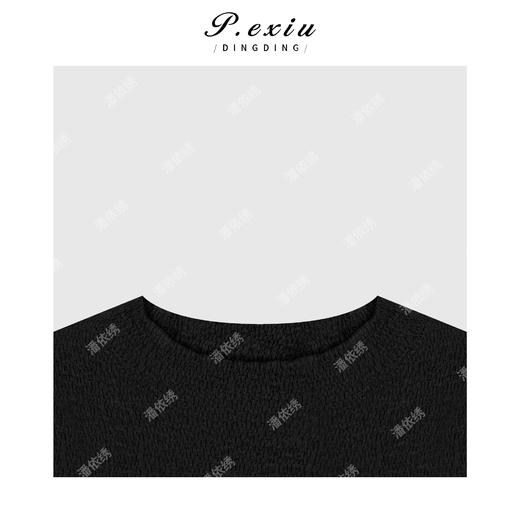 04-4潘依绣丁丁宠粉羊毛百搭镂空肌理感打底长袖针织上衣 ZZ25081 商品图2