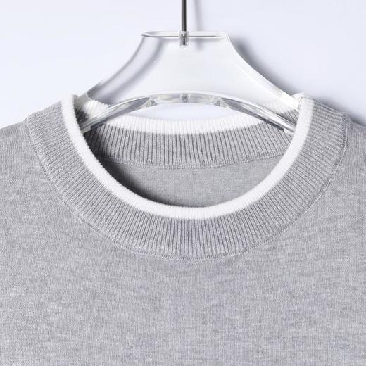 SDSA男装2026新款轻奢基础款撞色设计针织圆领短袖T恤百搭休闲 商品图1