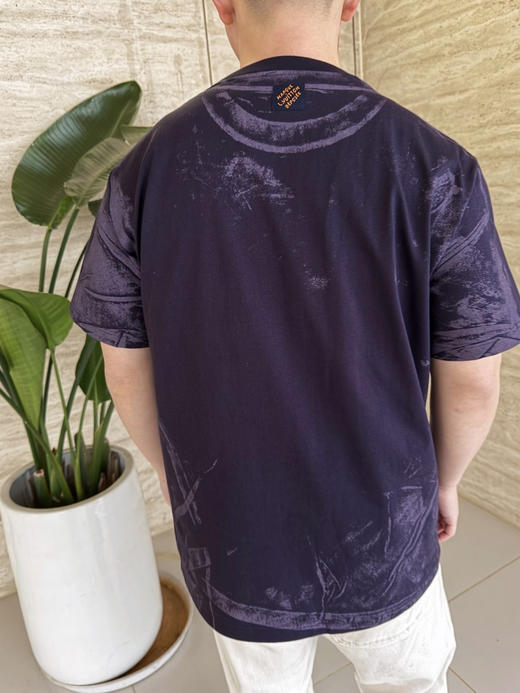 驴家 25ss叠印字母标识印花短袖T恤 商品图3