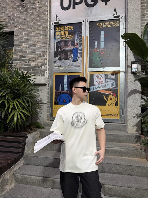 蒙口 26ss字母标识logo印花T恤 商品图2