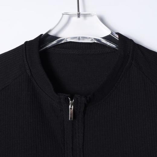 SDSA男装2026新款高贵轻奢设计感简约半拉链立领短袖T恤百搭休闲 商品图1