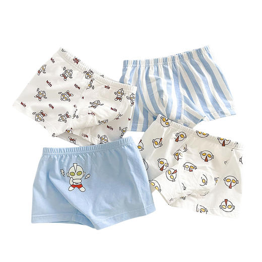 【新疆长绒棉、双层抑菌底】儿童内裤A类纯棉抑菌卡通男童女童四角平角不夹屁屁宝宝短裤.TA 商品图4