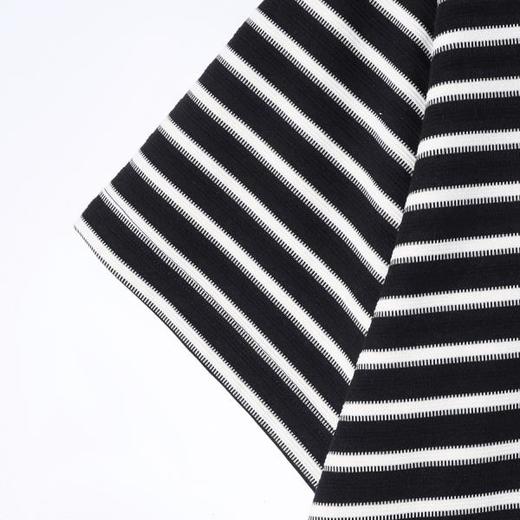 SDSA男装2026新款高贵轻奢宽松撞色条纹小V翻领短袖T恤百搭时尚 商品图2