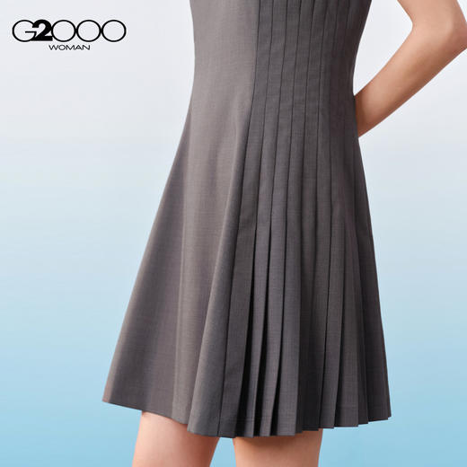 G2000女装SS26商场新款【三防科技/收腰伞裙】气质通勤连衣裙61231210 商品图2