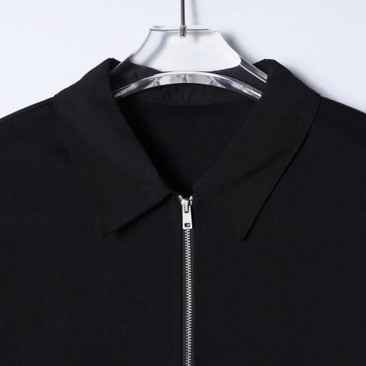 SDSA男装2026新款轻奢潮牌下摆拼接设计半拉链翻领短袖T恤百搭 商品图2