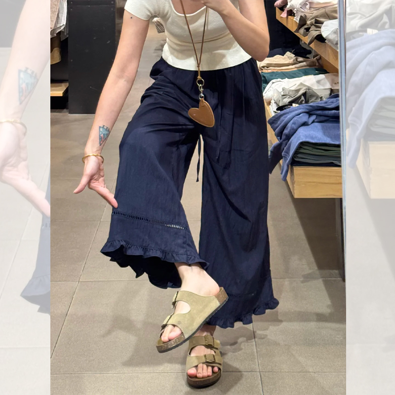 <曾小咸推荐>4.12新品上新 韩系花边镂空九分裤 日常149！！ 活动价109！！【预售款，预计3-15天发货】