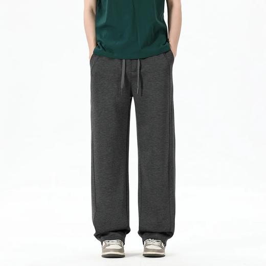 宽松显瘦弯刀裤春夏空气层男士松紧腰纯色长裤休闲裤！ 商品图4